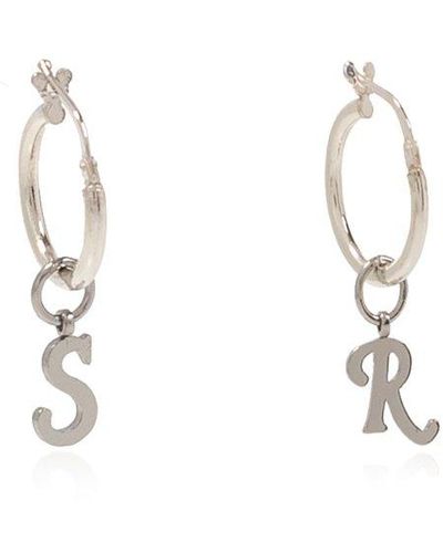 Personalized Gold Earring with Initials, Dainty Letter Earrings, Hoop Earrings Halloween Jewelry