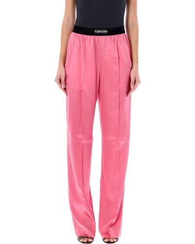 Tom Ford Silk Satin Pijama Pant - Pink