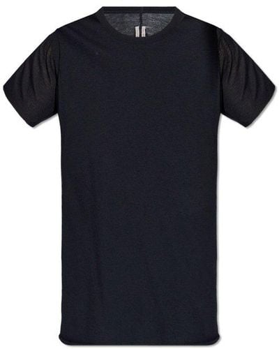 Rick Owens Crewneck Short-sleeved T-shirt - Black
