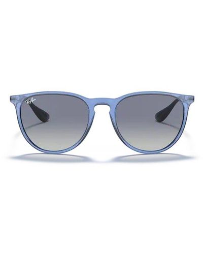 Ray-Ban Erika Round Frame Sunglasses - White