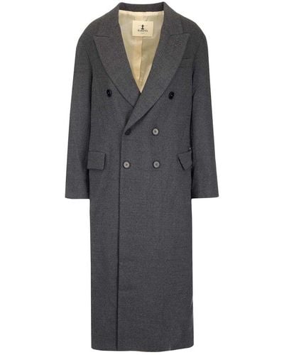 Barena Double-breasted Tailored Coat - Grey