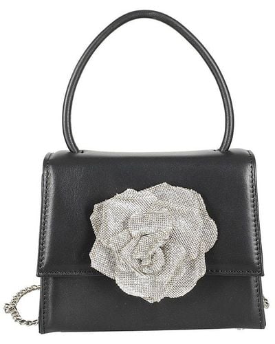 GIUSEPPE DI MORABITO Rose Embellished Tote Bag - Black
