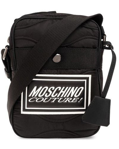Moschino Quilted Shoulder Bag, - Black