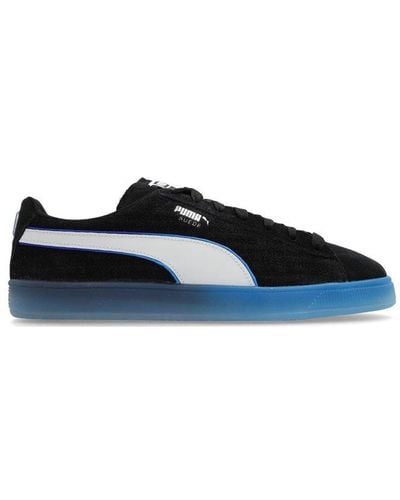 PUMA X Playstation Logo-patch Lace-up Trainers - Black