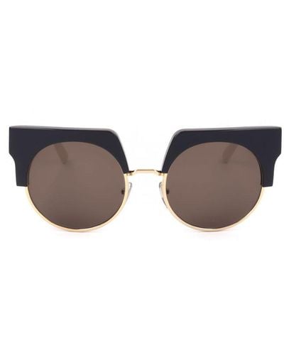 Marni Round-frame Sunglasses - Black