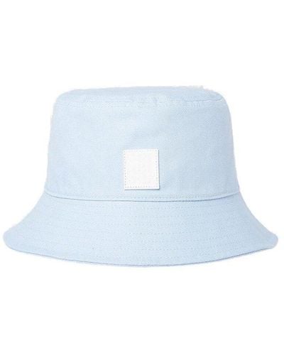 Raf Simons Logo-patch Wide Brim Bucket Hat - Blue