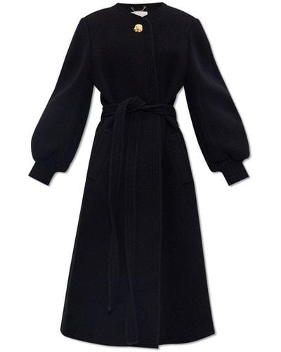 Chloé Wool Coat, - Black