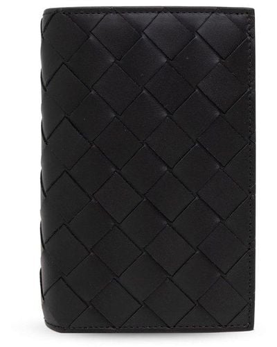 Bottega Veneta Intrecciato Medium Bi-fold Wallet - Black