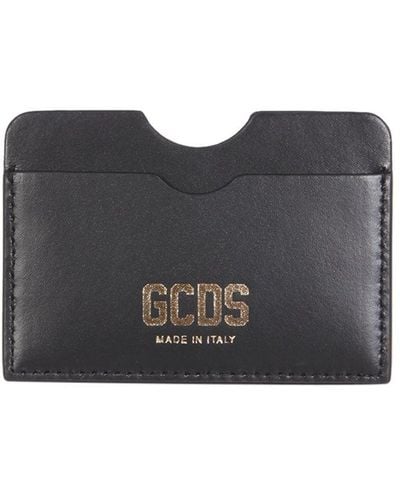 Gcds Leather Card Holder - Black