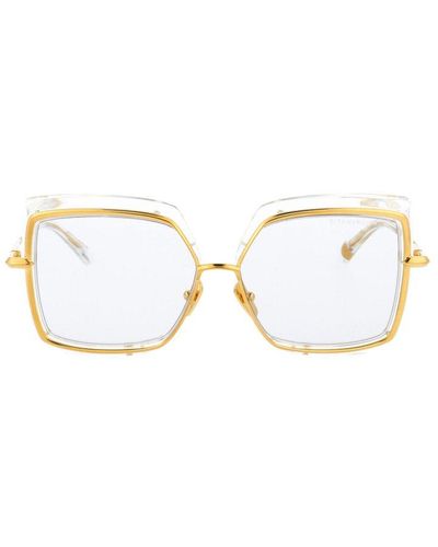Dita Eyewear Square Oversize Sunglasses - Metallic