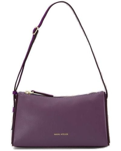 MANU Atelier Mini Prism Zipped Shoulder Bag - Purple