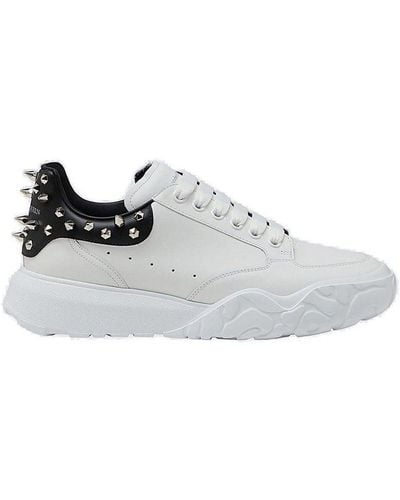 Alexander McQueen Sneaker With Studs In Leather - White