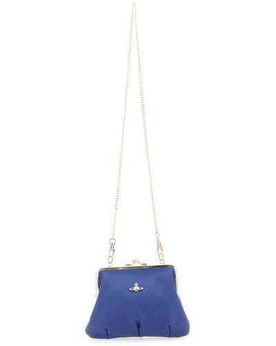 Vivienne Westwood Orb Plaque Small Crossbody Bag - Blue