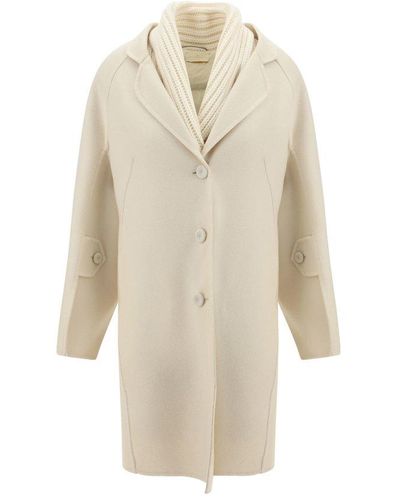 Ermanno Scervino Single Breasted Belted Trench Coat - White