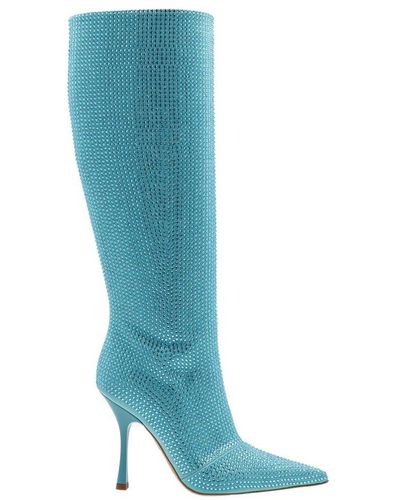 Liu Jo Embellished Pointed Toe Boots - Blue
