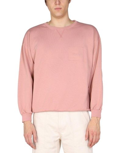 Philippe Model Logo Embroidery Sweatshirt - Pink