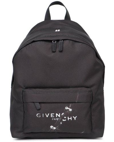 Givenchy Logo Printed Backpack - Black