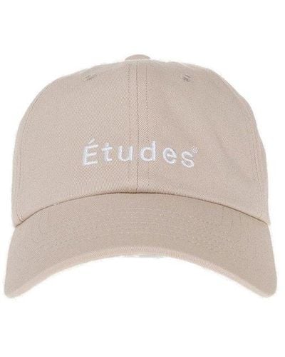 Etudes Studio Logo Embroidered Curved Peak Cap - Natural