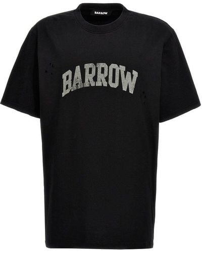 Barrow Logo-printed Crewneck T-shirt - Black