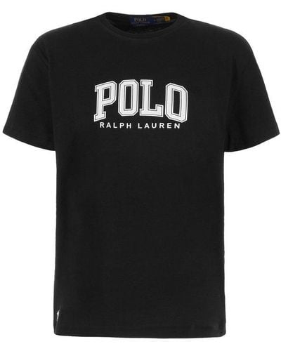 Polo Ralph Lauren Logo Printed Crewneck T-shirt - Black