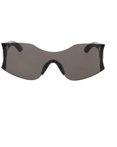 Balenciaga Geometric Frame Sunglasses - Black