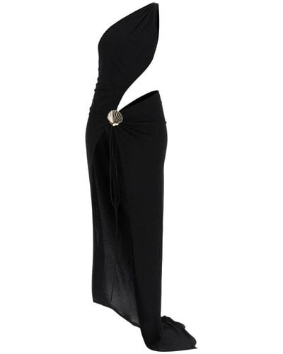 DSquared² Side Slit One-shoulder Dress - Black