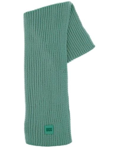 UGG Chunky Rib Knit Scarf - Green