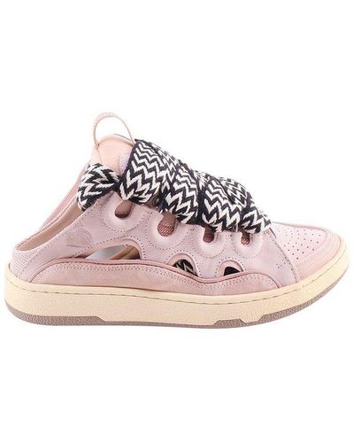 Lanvin Curb Open-back Sneakers - Pink