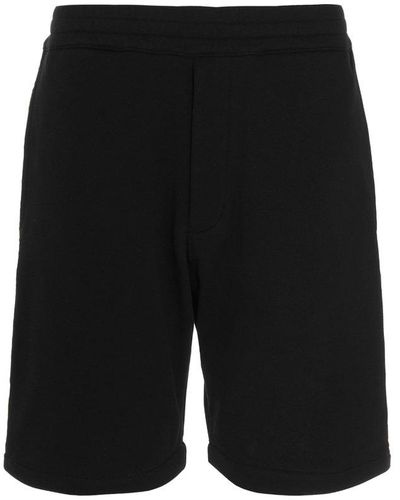 Alexander McQueen Selvedge Logo Tape Shorts - Black