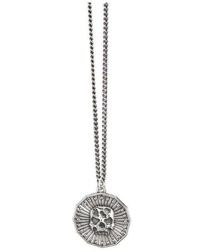 Emanuele Bicocchi Large Coin Pendant Necklace - Metallic