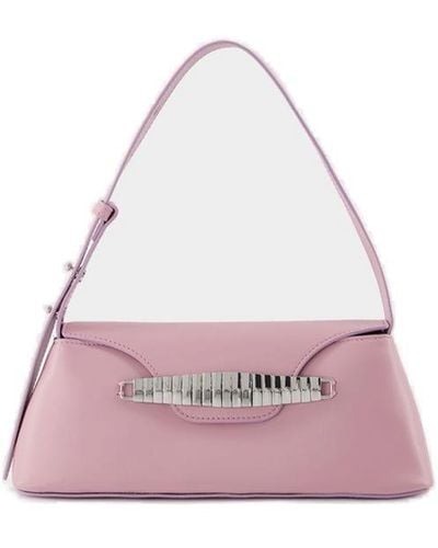 Elleme Eva Embellished Hobo Bag - Pink