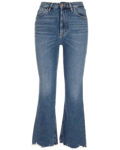 3x1 High-waist Bootcut Jeans - Blue