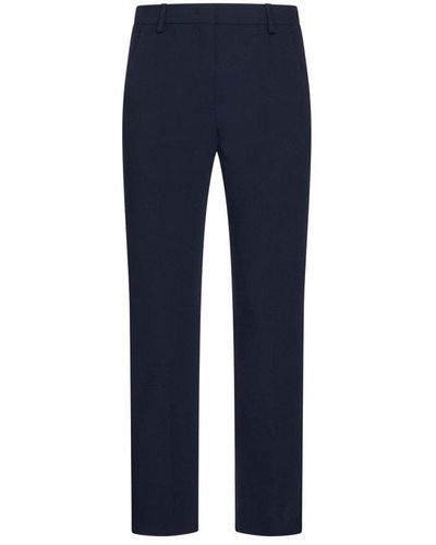 Weekend by Maxmara Straight-fit Cropped Trousers - Blue