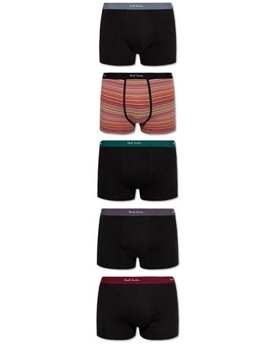 Paul Smith Boxers 5-Pack, ' - Black