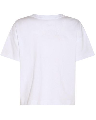 Sacai Logo Plaque Crewneck T-shirt - White