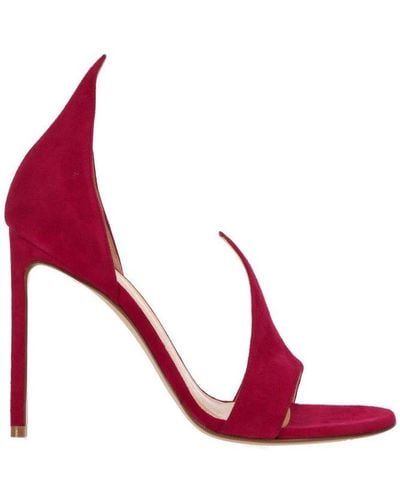Francesco Russo Stiletto Heeled Sandals - Red