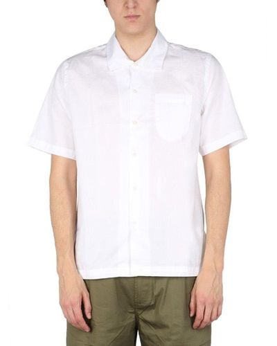 Universal Works Short-sleeved Buttoned Shirt - White