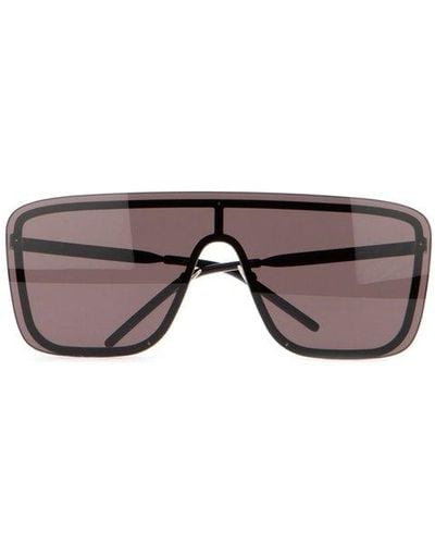 Saint Laurent Mask Frame Sunglasses - Black