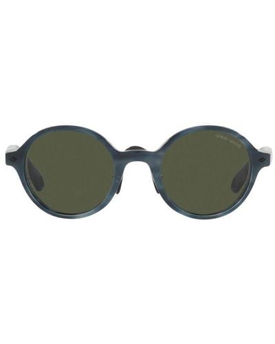 Giorgio Armani Round Frame Sunglasses - Black
