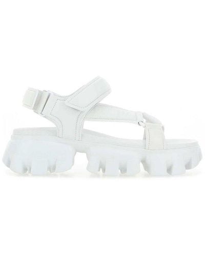 Prada Sporty Chunky-sole Open Toe Sandals - White