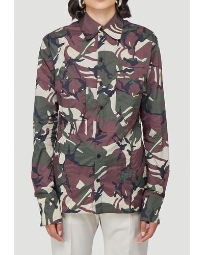 Kwaidan Editions Camouflage Print Shirt - Multicolour