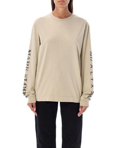1017 ALYX 9SM Long-sleeved Graphic T-shirt - Natural
