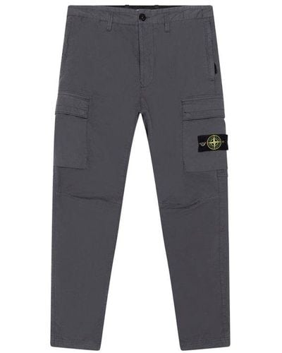 Stone Island Mid-rise Tapered Pants - Grey