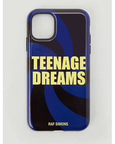 Raf Simons Teenage Dreams Iphone 11 Case - Blue