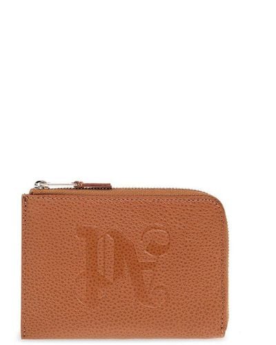 Palm Angels Wallet With Logo - Brown