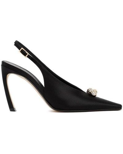 Lanvin Embellished Pointed Toe Court Shoes - Black