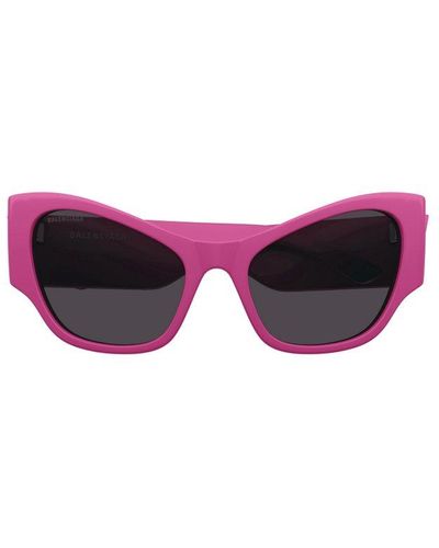 Balenciaga Cat-eye Frame Sunglasses - Pink