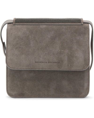 Brunello Cucinelli Gray Polyamide Shoulder Bag main image 0
