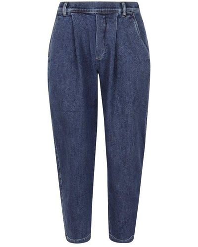 Opening Ceremony Straight Leg Pleated Jeans - Blue
