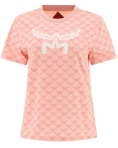 MCM Monogram T-Shirt - Pink